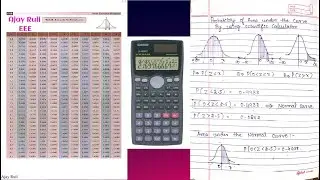 How to find the Probability of the area under the curve By using  Scientific calculator (fx-991ms)