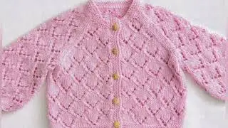 New born baby sweater cardigan jacket design #crochet #handmade 