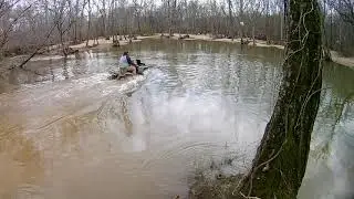 Crossing the swimming hole at Carter's Offroad Park
