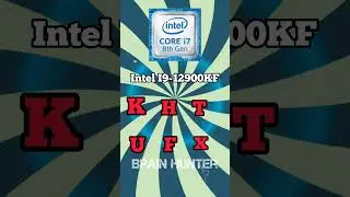 laptop के processor में U H X F क्यों लिखा होता है?by Brain Hunter #shorts