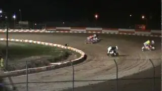 Nasty Sprint car Flip Ohsweken Speedway