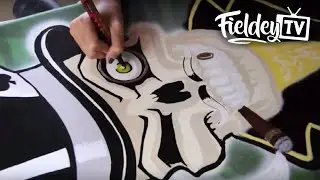 Surfboard art inspiration - painting the Saucy Knave