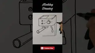 Drawing a Coffee Maker #shorts