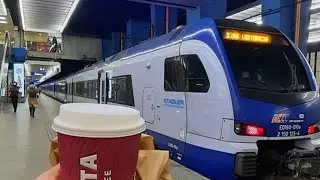 Having a walk through Warsaw and taking a train to Łódź