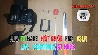 How To Make DSLR Live  Monitor  with DIY Hot Shoe mount