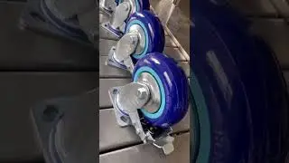 Shenpai stainless steel polyurethane heavy duty swivel caster with brake  #casterwheels #casters