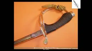 British 10th Royal Hussars Cavalry Sword.