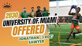 National Middle School Invitational Showcase Jonathan Sawyer with an INT