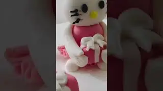 sugar paste cat cake#🎂￼🐱🐱