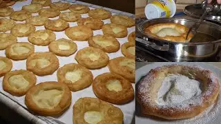 Ausgezogene Krapfen | Knieküchle | fränkische Küchle | Bauernkrapfen | German doughnuts