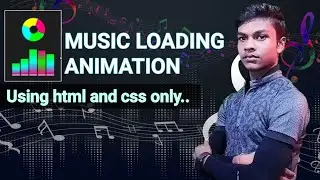 Awesome music play animation by coding #html #css #javascript #python #animation