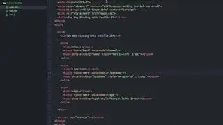 Two-way data binding with Vanilla JS
