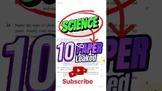 Class X Science Paper Leaked ?🔥 #shorts #science #cbse#class10pyq #facts #motivation #jeemains