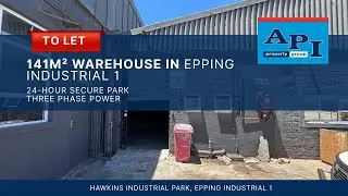 141m&sup2; Warehouse To Let in a secure industrial park in Epping Industrial 1