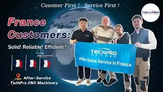 TechPro After sales Service Teams in France for Saw Blade ATC CNC Router