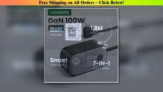 UGREEN 100W Fast GaN Desktop Charger Power Strip Charging Station Fast Charger For Laptop Macbook