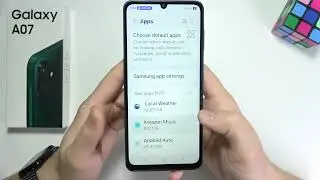 Samsung A07: How to Uninstall Apps