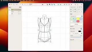New Fashion Sketching app makes it very very easy to create clothing drafts.