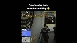 Freddy aplicando la de gustabo a Holliday 😂 #freddytrucazo #gustabo #spain #spainrp #roleplay