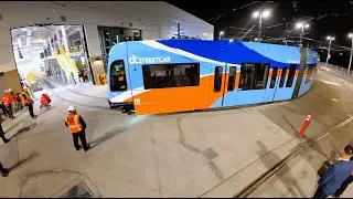 First OC Streetcar Vehicle Arrives