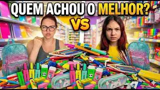 ESCOLHENDO MATERIAL ESCOLAR MÃE VS FILHA 2