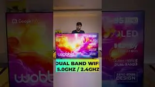 Wobble Qled TV 55 Inch Review Short #wobble #smarttv #googletv #smarttvindia #Flipkarthaul