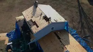 Bealing Rooding & Exteriors Drone Shot of Full Roof Replacement