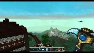 Cannon testing in Minecraft