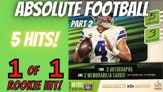 2020 Panini Absolute Football Hobby Box. Part 2.  5 Hits and a 1 of 1 pull!!!