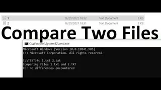 How to Compare Two Files in Command Prompt