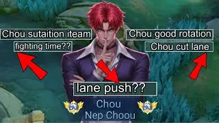 CHOU GUIDE BEST TUTORAIL BUILD&EMBLEM FULL GAMEPLAY!!