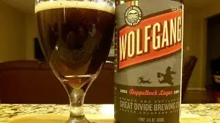 Great Divide Wolfgang Doppelbock Lager ★2012 Vintage★ DJs BrewTube Beer Review #478