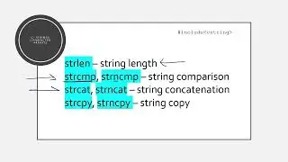 character arrays and strings VIDEO