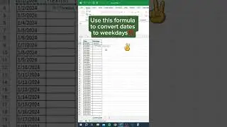 convert #date in #excel , #exceltricks #exceltips