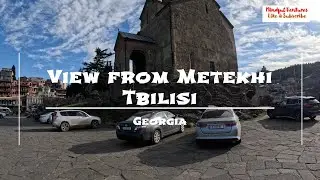 Panaroma of Tbilisi from Metekhi Church#travel #travelvlog #tbilisi
