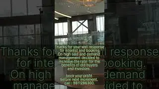 On high sale and demand management decided to increase the rate for office and retail shops.