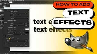 How to Add Text Effects in GIMP