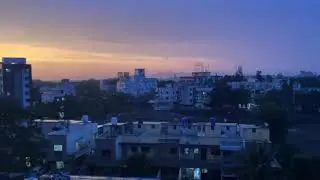 Golden hour evening sky and rain 4K Nashik shot on iPhone 12 mini
