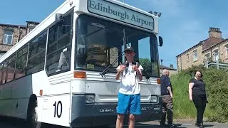 will and harrison walkaround on a Edinburgh Airport dennis dart at batley bus running day