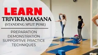 Trivikramasana ( Standing Split Pose ) Full Class | Dhwajasana | Flag Pose | Preparatory Practice