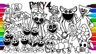 Poppy Playtime Coloring Pages New/How to Color ALL CHARACTER Fearful, Hoppy Hopscotch & Catnap #7.5a