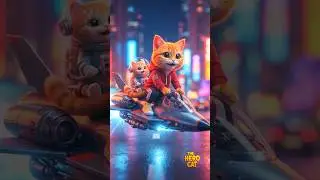 The Hero Cat🐱 Space ADVENTURE🚀 #shorts #funny #cat #cute #animals #comedy