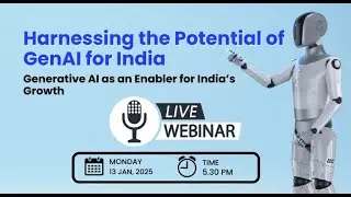 Harnessing the Potential of GenAI for India, a collaborative webinar by IndiaAI & COMPAD