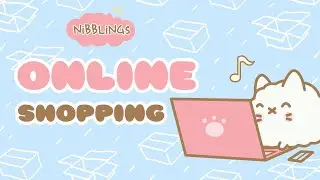 Online Shopping with Popcorn Cat | Nibblings Cartoons