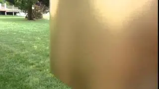 big gold bell with mallet
