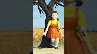Suddenly squid game doll starting dance in the ground🕺💃🤣#squidgame #ai #edit|| squid game ai version