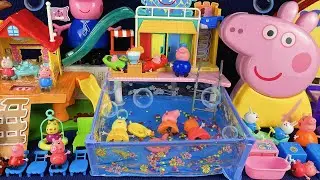 10 Minutes Satisfying with Unboxing Peppa Pig Swimming Pool Play Set Review Toys | ASMR 