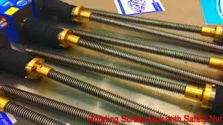 worm gear mechanical jack lift - safety nut on travelling nut screw jacks - self locking screw jacks