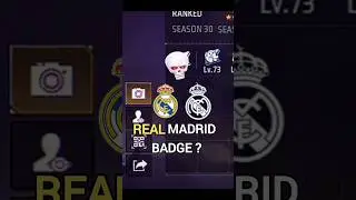 Free Fire + Real Madrid ⚽️🔥 New Badge 😳 Secret Trick ⚡️#shorts #Realmadrid #FreeFireBadge