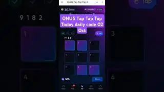 ONUS Tap Tap Tap Daily Code Today O2 Oct 2024 | $ONX Coin Airdrop #shortsfeed